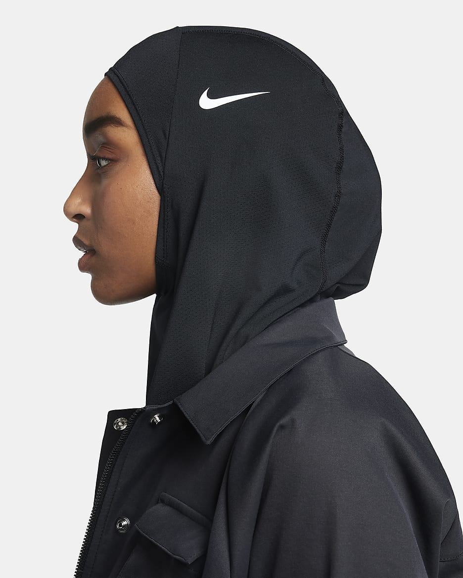 Nike pro hijab grey hotsell